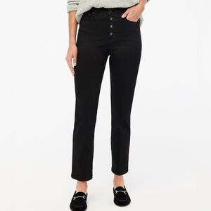 J. Crew Women's Stovepipe High Rise Black Jeans New With Tags